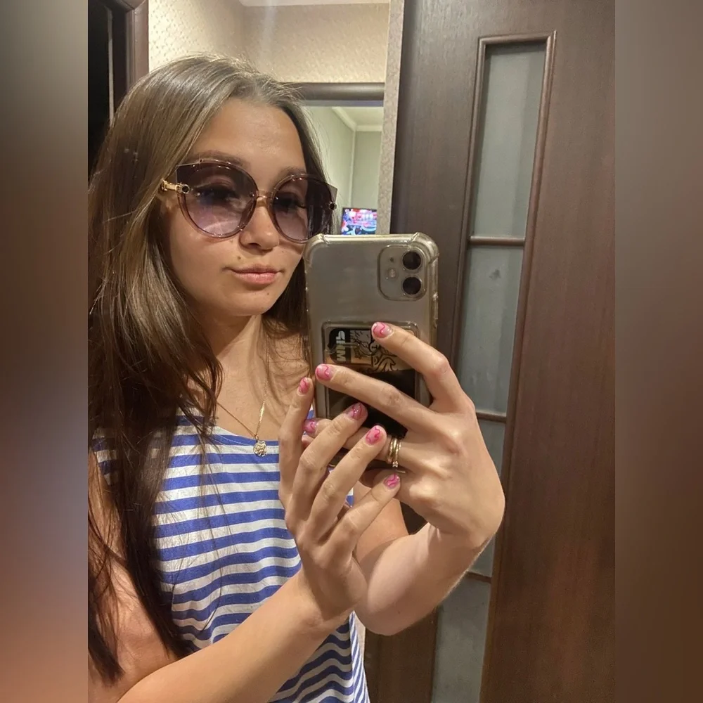 COPY - Women letter Oversized Round Sunglasses SunGlasses For Women